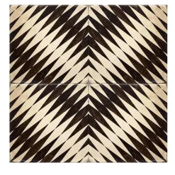 Studio Le Nid Nero Lava Set di 4 piastrelle #2> Piastrelle E Pavimenti