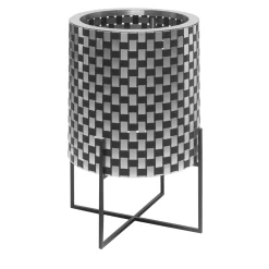 Splot Design Nexum Optical 30 Nero Cachepot> Cachepot E Portavasi