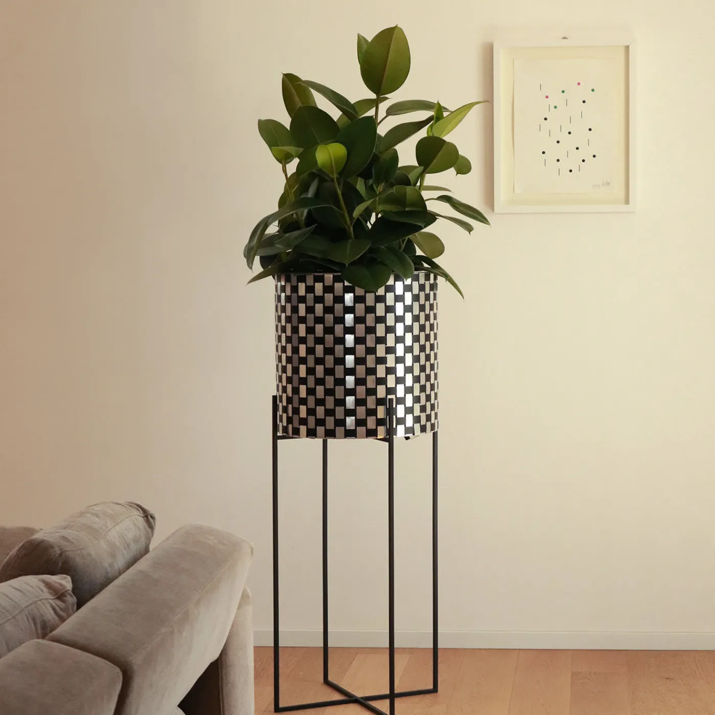 Splot Design Nexum Optical 80 Nero Chachepot> Cachepot E Portavasi