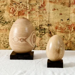 Emanuele Pantanella Design Oggetto Decorativo in Legno a Edizione Limitata Uovo n.9><noscript><img width=