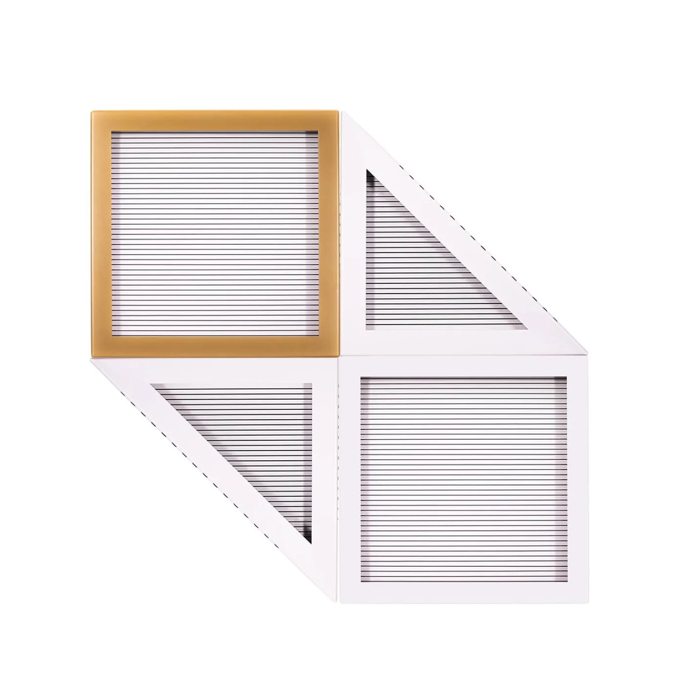 Chendù ORU Collection Essential Golden Square Wall Decor> Sculture Da Parete