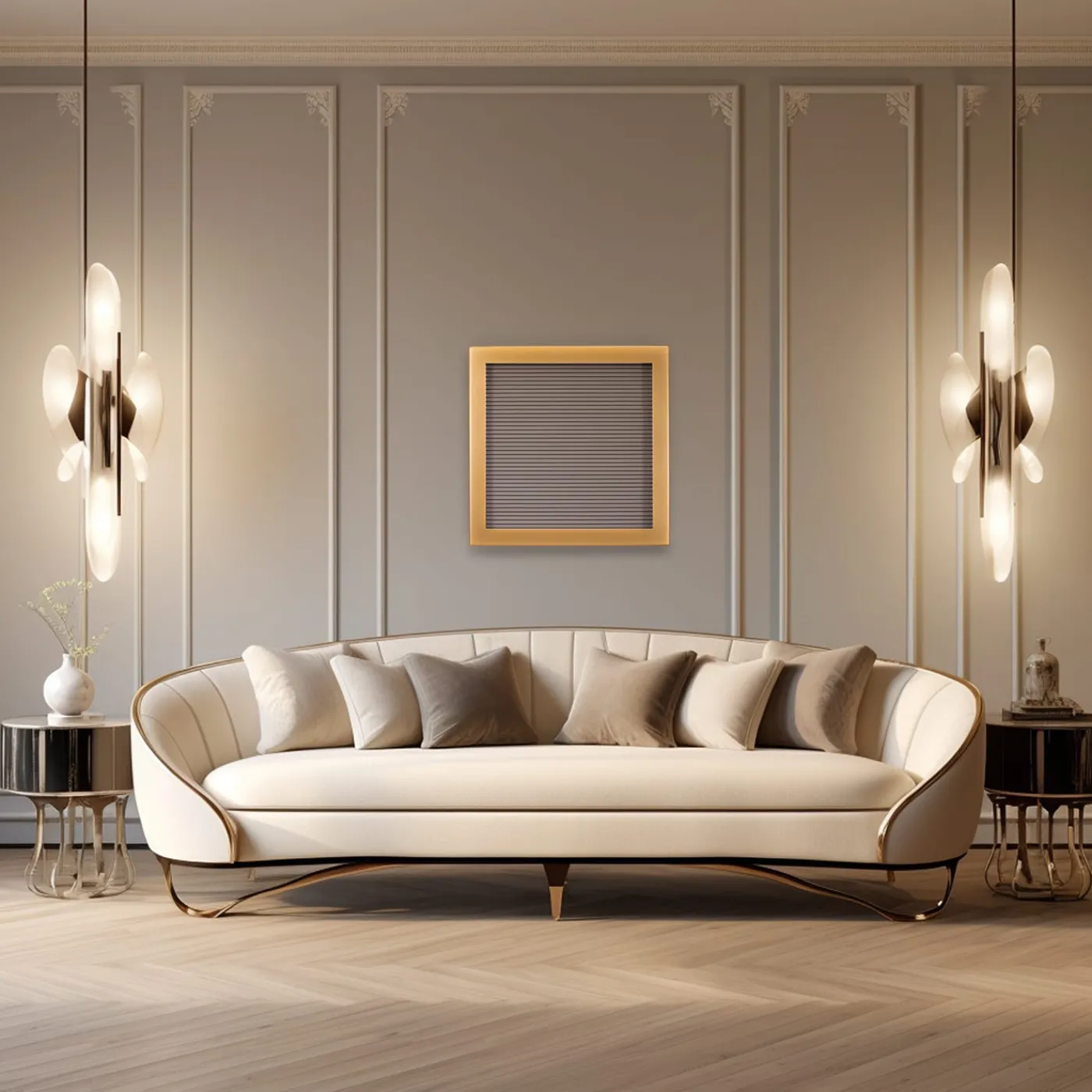 Chendù ORU Collection Essential Golden Square Wall Decor> Sculture Da Parete