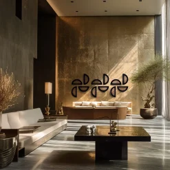 Chendù ORU Collection Essential Total Black Half Circle Decor da parete><noscript><img width=