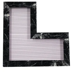 Chendù ORU Collection Luxury Grigio Carnico marmo Angolo Decorazione da parete> Sculture Da Parete