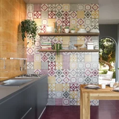 Cerasarda Ot Isuledda Menta Blue Set di 24 piastrelle quadrate><noscript><img width=