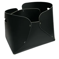 StudioNudo Overlaps Cesta regular in cuoio nera> Ceste