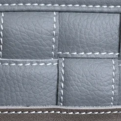 Marricreo Palmarola Cesto per la biancheria rettangolare annodato grigio in ecopelle> Ceste