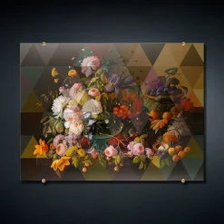 VGnewtrend Pannello decorativo in vetro Fancy Bouquet #3> Pannelli Decorativi