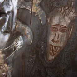 Idee del Fabbro Pannello decorativo Le Tre Figure Diverse N.4 di Lorenzo Quadalti> Sculture Da Parete