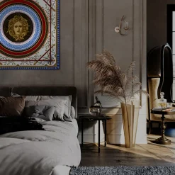 Officinarkitettura Pannello decorativo Medusa Neoclassico in oro> Pannelli Decorativi