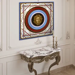 Officinarkitettura Pannello decorativo Medusa Neoclassico in oro><noscript><img width=