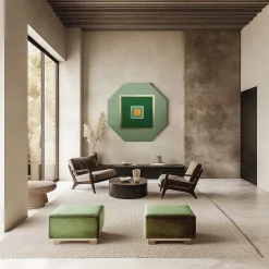 Elona Izrailova Pannello Decorativo Ottagonale Confidence Verde><noscript><img width=