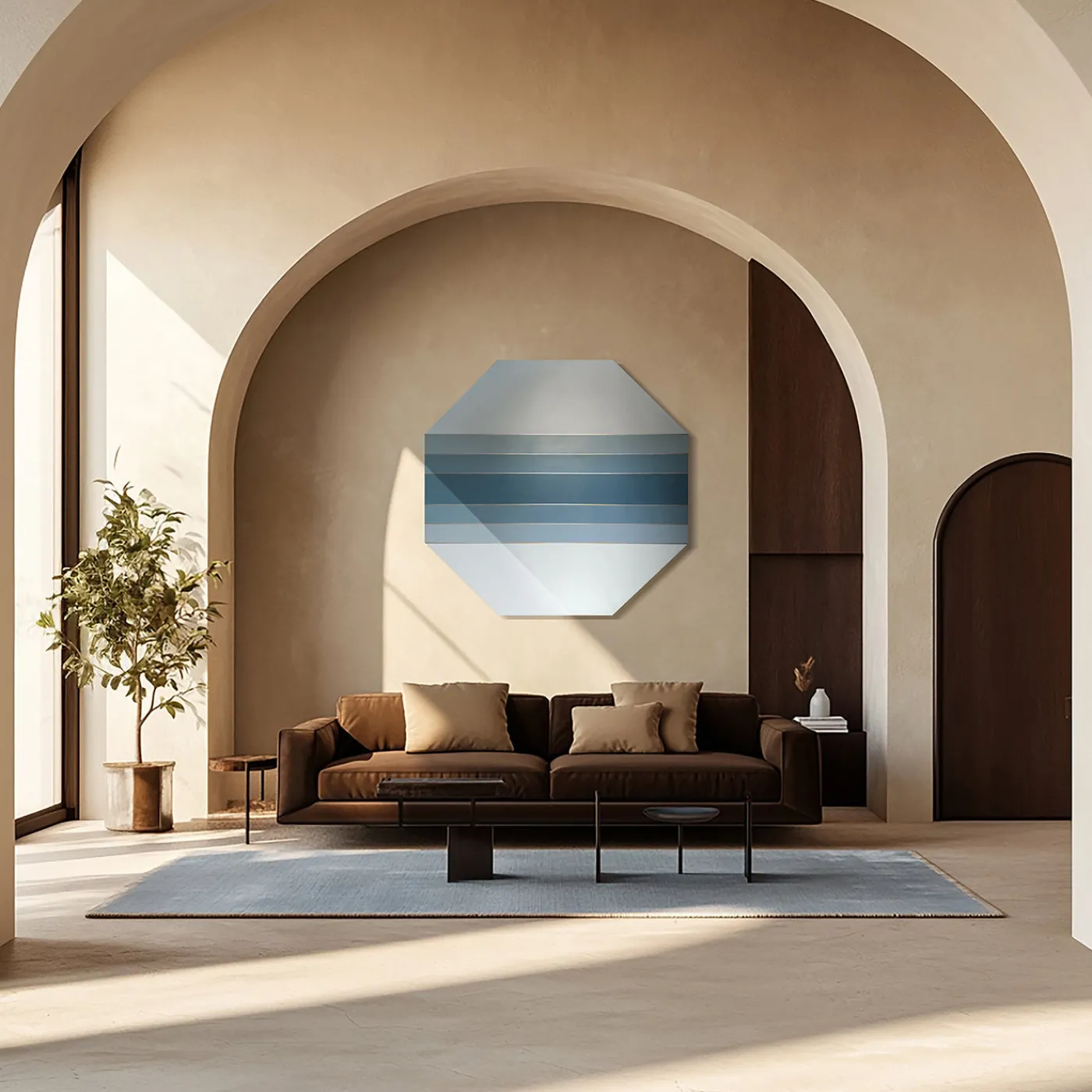 Elona Izrailova Pannello Decorativo Ottagonale Harmony Azzurro> Pannelli Decorativi