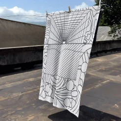 Lanificio Leo Pensieri 2 Arazzo/coperta grigio di Luca de Bona> Coperte