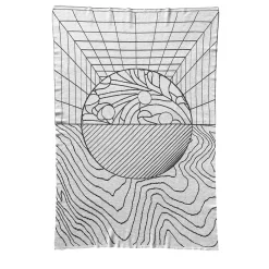 Lanificio Leo Pensieri 1 Arazzo/coperta grigio di Luca de Bona> Coperte