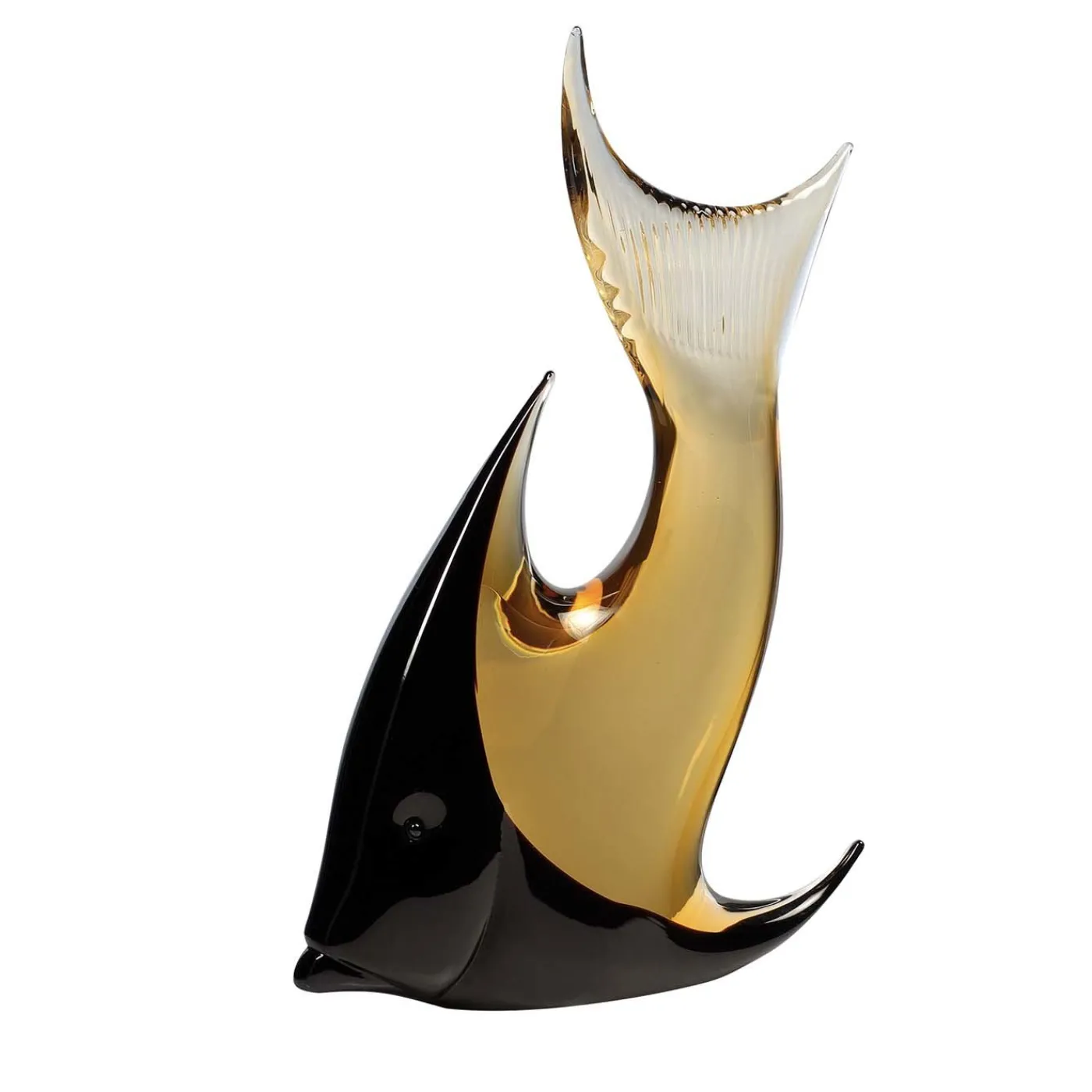 Fornace Mian Pesce luna ambra e nero d'acquario> Statuine