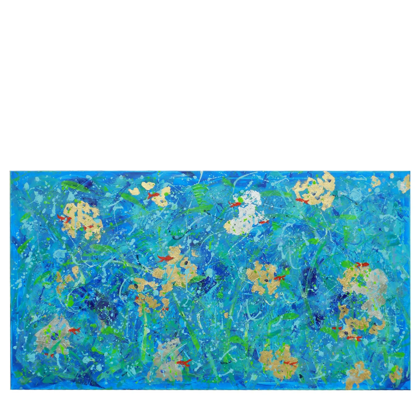 Elisabetta Milan Pesce rosso fortunato Pittura acrilica> Pannelli Decorativi