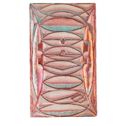 Ceramiche Lega di Martina Scarpa Piastrella Decorativa Rettangolare in Ceramica con Lustro Rame> Piastrelle E Pavimenti