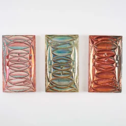 Ceramiche Lega di Martina Scarpa Piastrella Decorativa Rettangolare in Ceramica con Lustro Rame><noscript><img width=