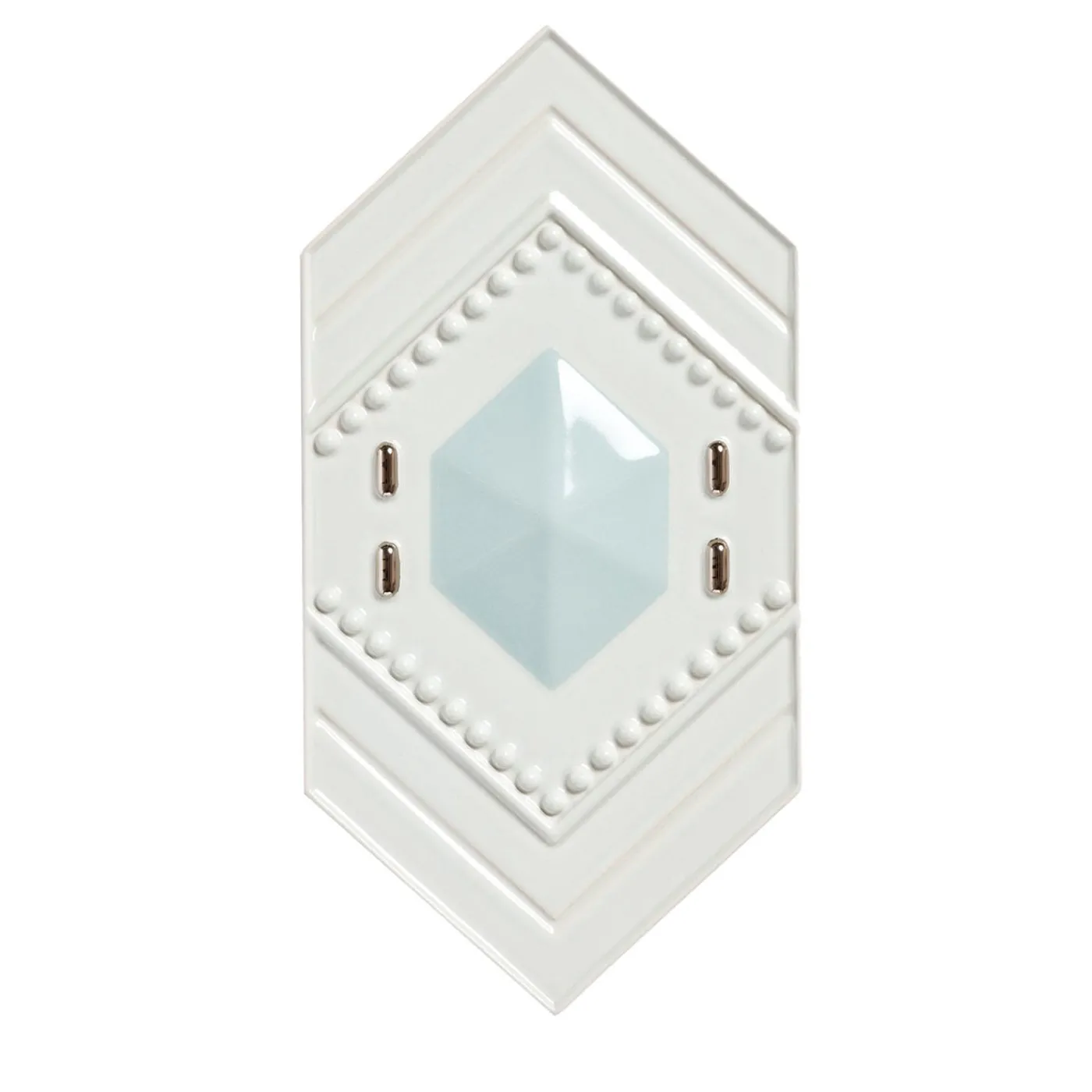 Bosa Piastrella di ceramica Enigma Bianco Lucido e Verde Vintage di Elena Salmistraro> Piastrelle E Pavimenti