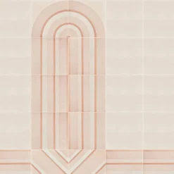 Francesco De Maio Piastrella Geometrie D’Ombra In Ceramica Rosa Cipria Motivo A Linee><noscript><img width=