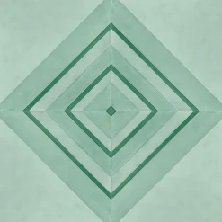 Francesco De Maio Piastrella Geometrie D’Ombra In Ceramica Verde Rame Motivo Triangolare> Piastrelle E Pavimenti