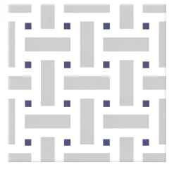 Francesco De Maio Piastrella Il Saraceno In Ceramica Grigia E Viola Motivo Geometrico> Piastrelle E Pavimenti