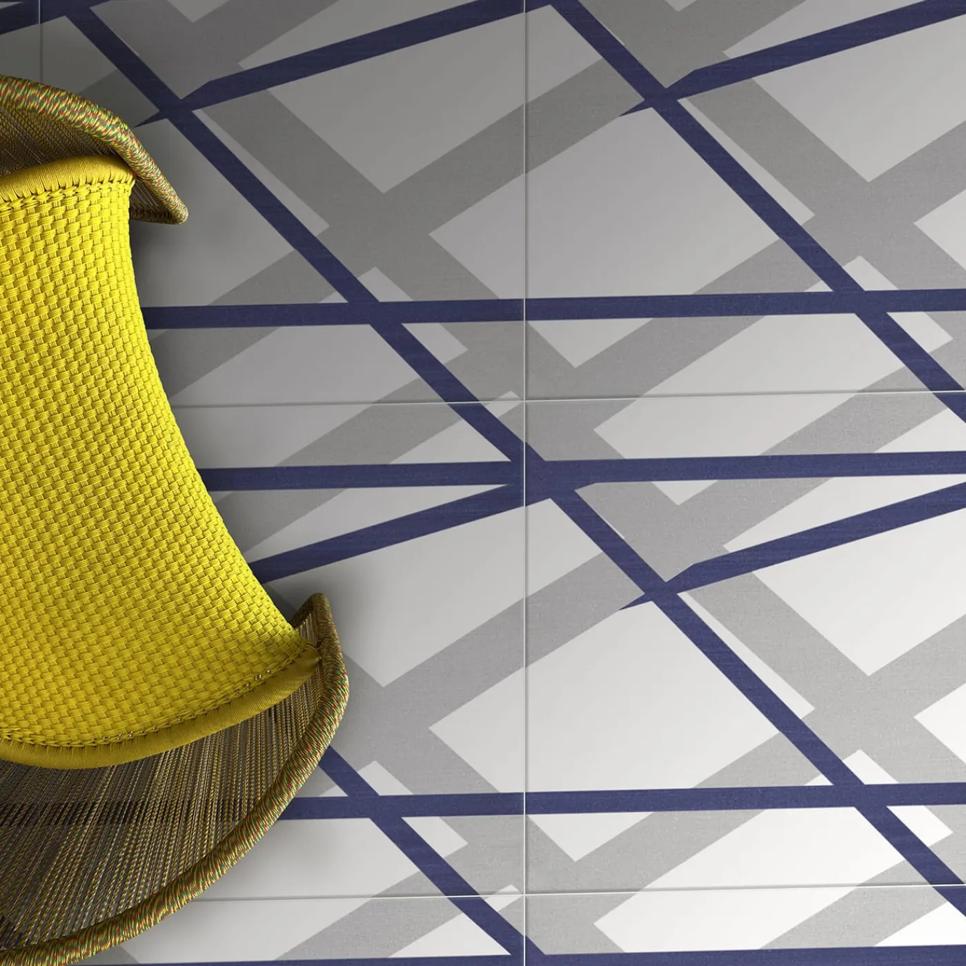 Francesco De Maio Piastrella Il Saraceno In Ceramica Grigio Chiaro E Viola Motivo Geometrico> Piastrelle E Pavimenti