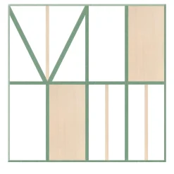 Francesco De Maio Piastrella La Facciata In Ceramica Rosa E Verde Motivo Geometrico> Piastrelle E Pavimenti