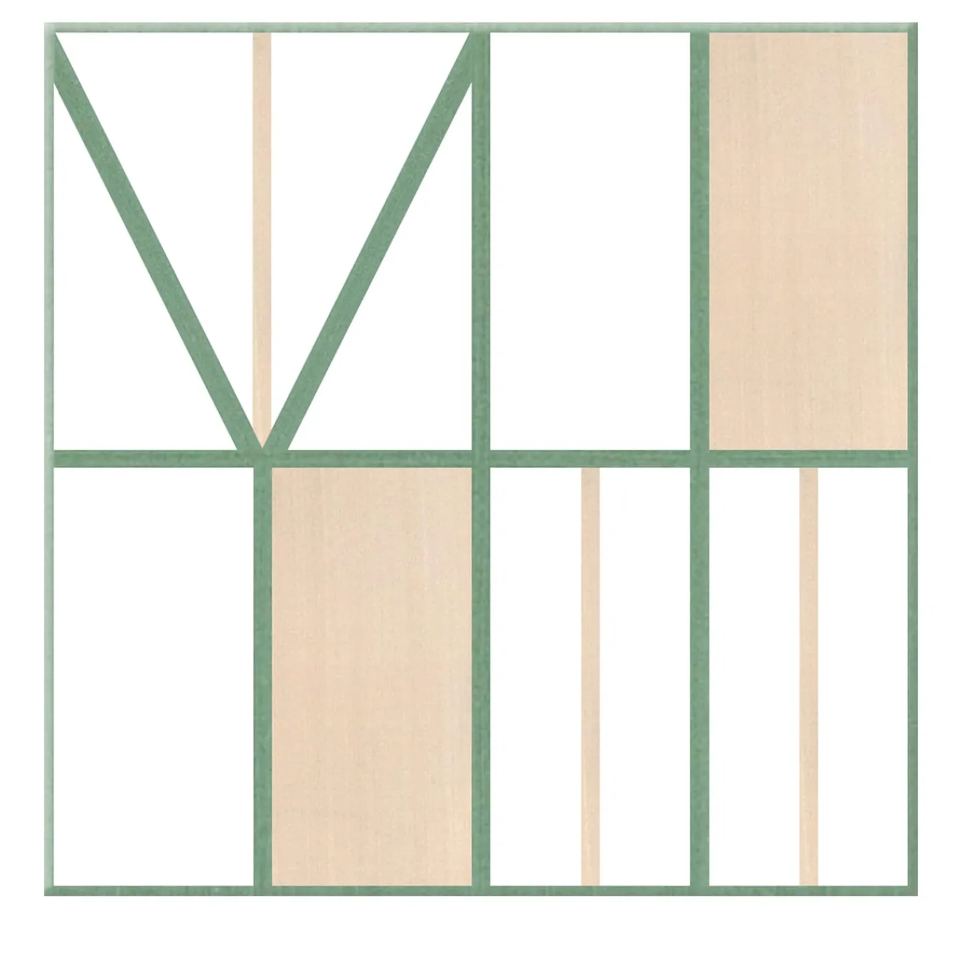 Francesco De Maio Piastrella La Facciata In Ceramica Rosa E Verde Motivo Geometrico> Piastrelle E Pavimenti