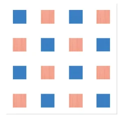 Francesco De Maio Piastrella La Navata In Ceramica Corallo E Blu Motivo Geometrico> Piastrelle E Pavimenti