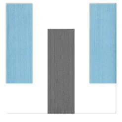 Francesco De Maio Piastrella La Scalinata In Ceramica Azzurro E Grigio Scuro Motivo Geometrico> Piastrelle E Pavimenti