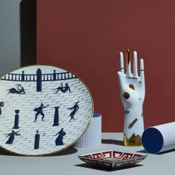 GINORI 1735 Piatto bianco Passeggiata Archeologica - Edizione limitata di Gio Ponti> Piatti Decorativi