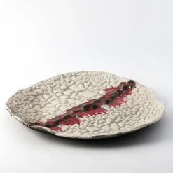 Design Center 1991 Piatto decorativo Grande Luna In Rosso di Nino Basso> Piatti Decorativi