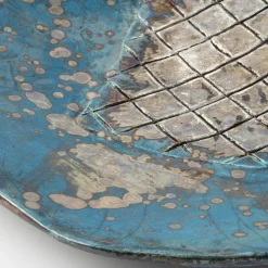 Design Center 1991 Piatto decorativo in ceramica Riflessi Veneziani di Nino Basso><noscript><img width=