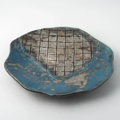 Design Center 1991 Piatto decorativo in ceramica Riflessi Veneziani di Nino Basso><noscript><img width=