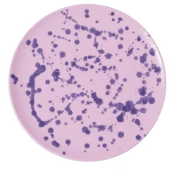 Carola fra i Trulli Piatto decorativo in ceramica lilla e viola> Piatti Decorativi