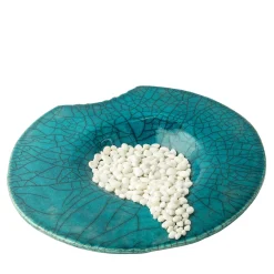 Design Center 1991 Piatto Decorativo Incanto Mediterraneo In Ceramica Blu Di Nino Basso> Centrotavola