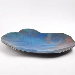 Design Center 1991 Piatto Decorativo Nuvola Turchese in Ceramica di Nino Basso><noscript><img width=