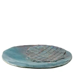 Design Center 1991 Piatto Decorativo Riflessi Veneziani In Ceramica Blu Di Nino Basso> Centrotavola