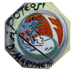 Mazzotti 1903 Piatto in ceramica futurista Marinetti> Piatti Decorativi