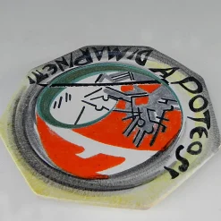 Mazzotti 1903 Piatto in ceramica futurista Marinetti> Piatti Decorativi