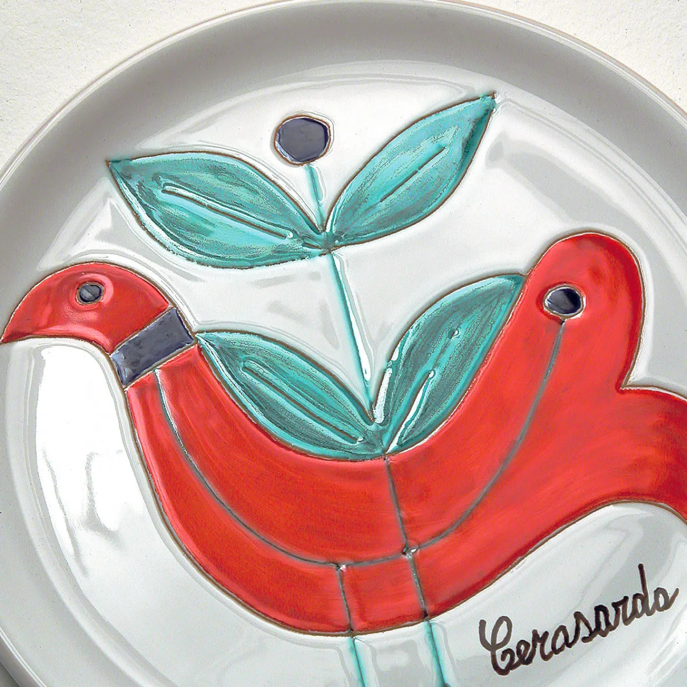 Cerasarda Piatto Le Pavoncelle #1> Piatti Decorativi