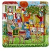 Ceramiche De Simone Piatto quadrato DS Country Life> Piatti Decorativi