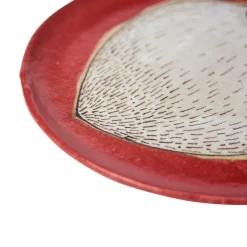 Pierfrancesco Solimene Piatto rosso Segni> Piatti Decorativi