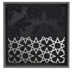 Amelia Corvino Piccolo Contrappunto Nero/Argento> Pannelli Decorativi