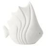 Lineasette Piccolo pesce tropicale in ceramica bianca> Statuine