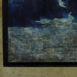 Stefano Gerini Pittura a globo blu e argento><noscript><img width=