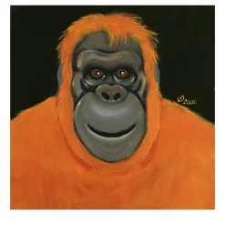 Daniele Nannini Pittura acrilica su tela Orange-u-tan> Pannelli Decorativi