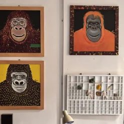 Daniele Nannini Pittura acrilica su tela Orange-u-tan><noscript><img width=